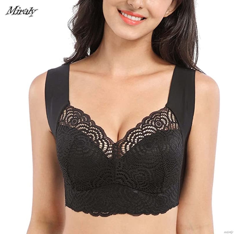 Women PrettyHealth Lymphvity Detoxification and Shaping Powerful Lifting Bra Sexy Lace Sports Sleep Wireless Lift Up Bra Tops