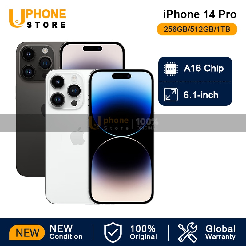 2022 NEW Apple iPhone 14 Pro 5G Mobile Phone 8GB RAM 256GB/512GB/1TB ROM 6.1'' OLED Display Face ID iOS 16 Cellphone