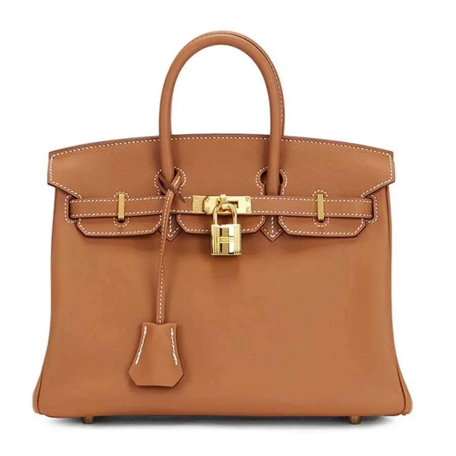 Túi Xách Tay Nữ Hermès Swift Birkin 25 Handbag Màu Nâu